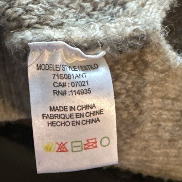 Anthropologie Moth Marjorie Camo Sweater Beige Small - Picture 6 of 7